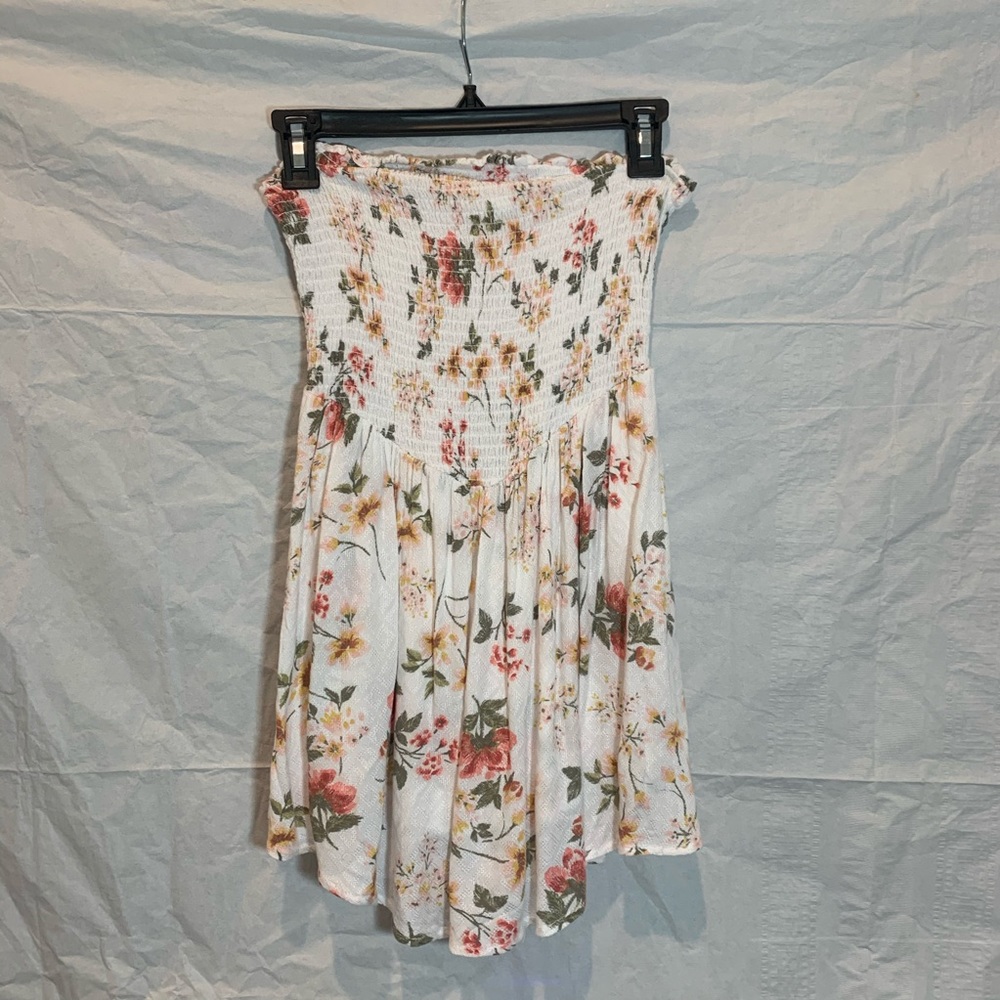 romper dress with flower pattern
